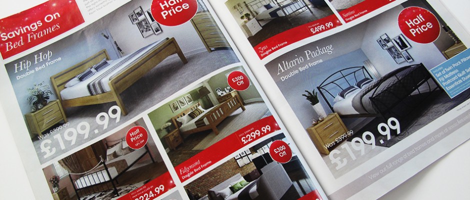 bedroom furniture brochure design